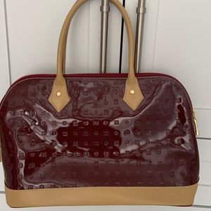 Arcadia bowler handbag patent leather